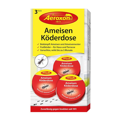 Ameisen Köderdosen Aeroxon Test