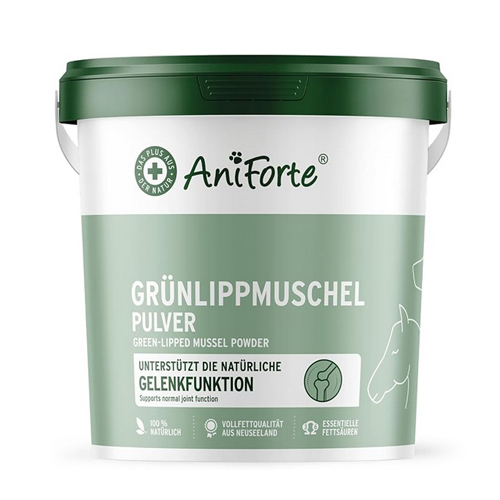 Ergänzungsfuttermittel mit Grünlippmuschelpulver von AntiForte Test