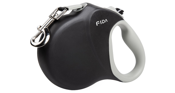 Fida Rollleine mit 8 m langem reflektierendem Gurt
